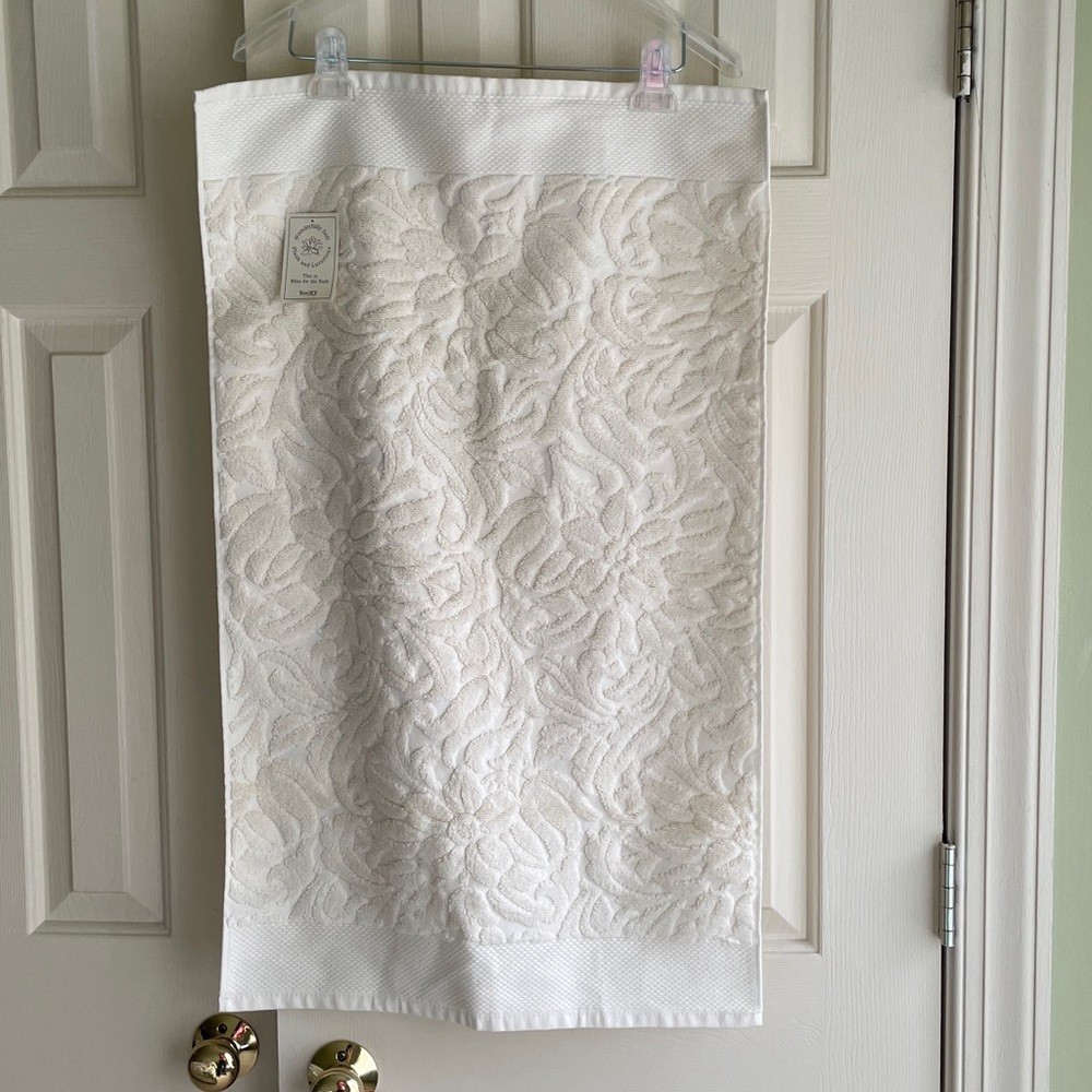 Brand new embroidered bath towel